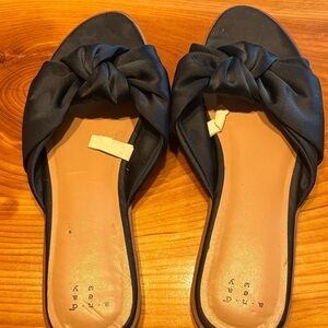 Zara Navy Blue Knotted Sandals